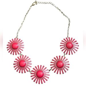 Pink and Gold Vintage Statement Necklace
